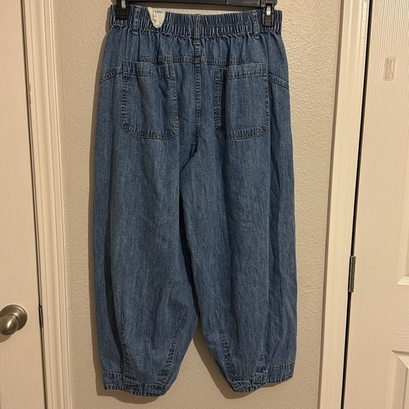 We The Free Blue Baggy Ballon Wide Leg Jeans - Picture 7 of 7